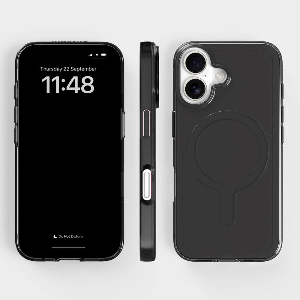 agood company iPhone 16 CLRPRTCT 100% Genbrugs Plastik Cover - Transparent / Tinted Black