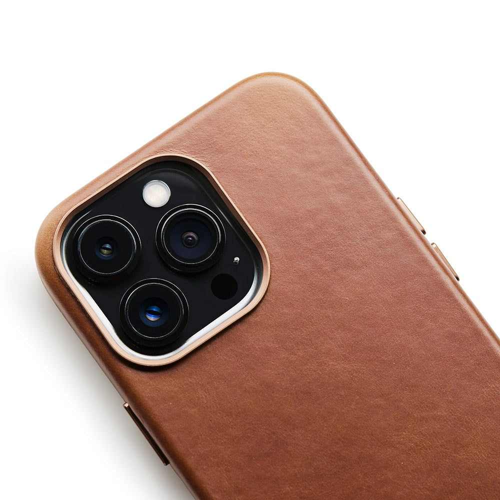 iPhone 13 Pro Max Trunk Ægte Læder Cover - Brun