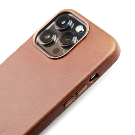 iPhone 13 Pro Max Trunk Ægte Læder Cover - Brun