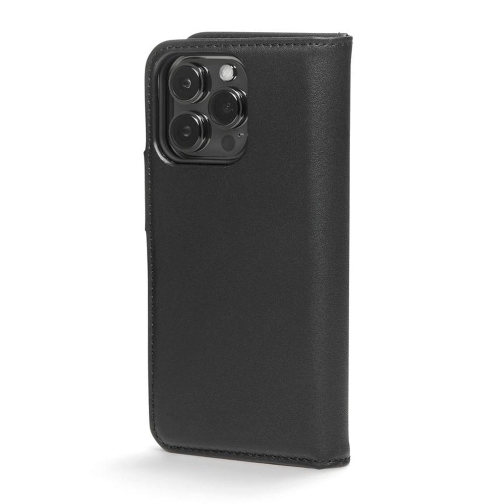 iPhone 13 Pro Trunk 2-i-1 Ægte Læder Cover m. Pung - Sort
