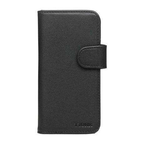 iPhone 13 Pro Trunk 2-i-1 Ægte Læder Cover m. Pung - Sort