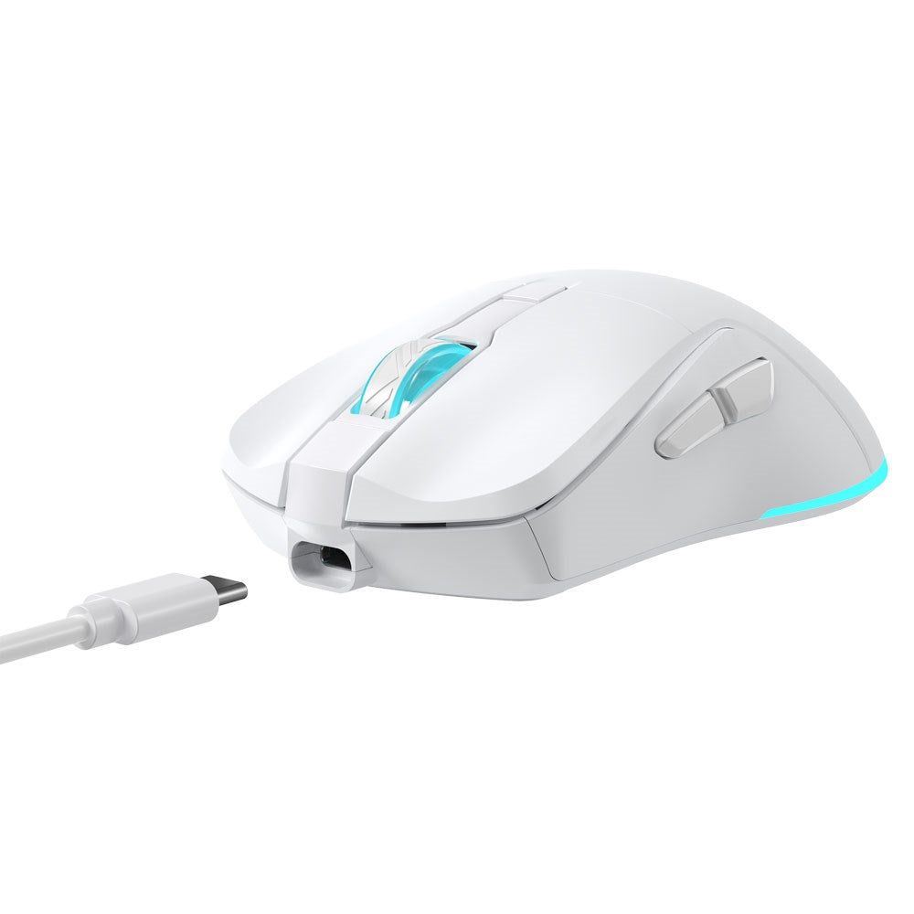 Baracuda TURTLE Trådløs Gaming Mus - 6D / 3200 DPI - Hvid