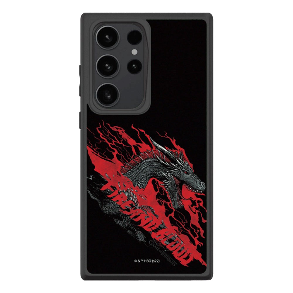 Samsung Galaxy S23 Ultra RhinoShield SolidSuit Cover m. Game of Thrones - Dragon Fire & Blood