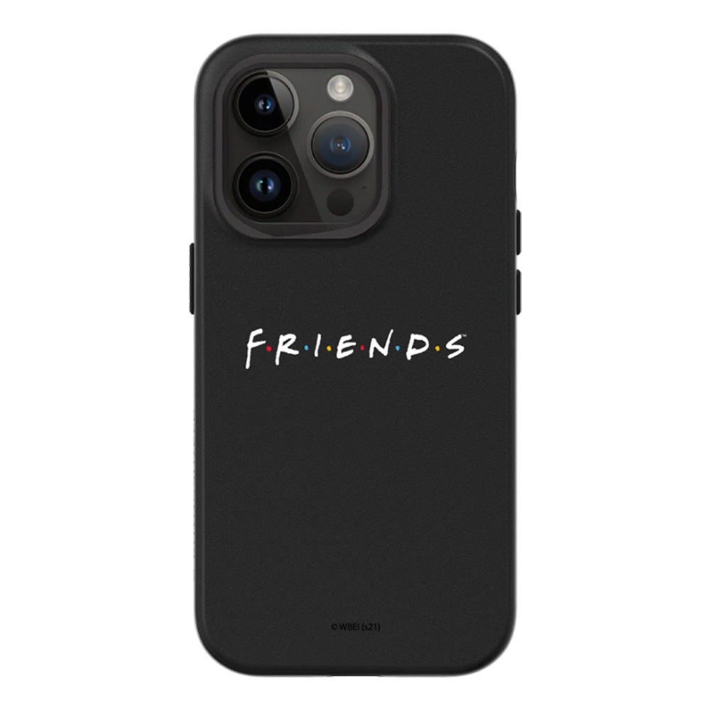 iPhone 14 Pro RhinoShield SolidSuit Cover m. Friends - White Friends Logo