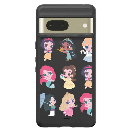 Google Pixel 7 RhinoShield SolidSuit Cover m. Disney Princess - Chibi Style