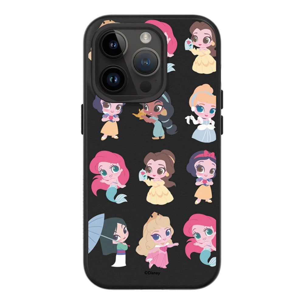 iPhone 14 Pro RhinoShield SolidSuit Cover m. Disney Princess - Chibi Style