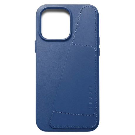 Mujjo iPhone 14 Pro Max Leather Wallet Case - Blå