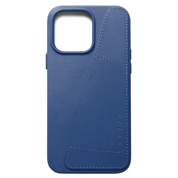 Mujjo iPhone 14 Pro Max Leather Wallet Case - Blå