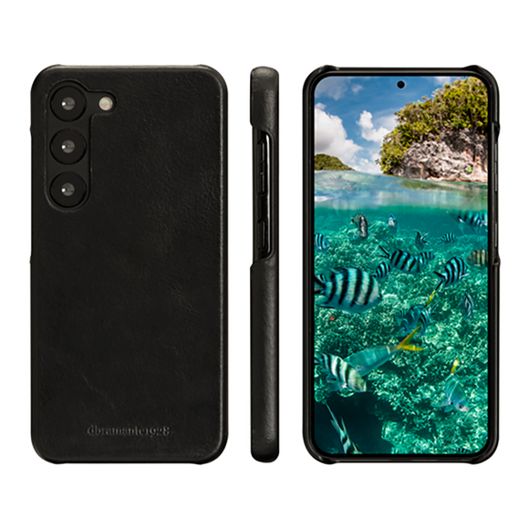 Samsung Galaxy S23 dbramante1928 Lynge Ægte Læder Magnet Cover - Black