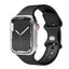 Apple Watch (42/44/SE/45/46/49mm) Vonmählen Classic Band Silikone Rem - Sort