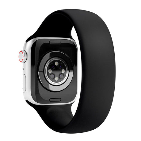 Apple Watch (42/44/SE/45/46/49mm) Vonmählen Solo Loop Small Silikone Rem - Sort