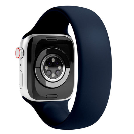 Apple Watch (38/40/SE/41/42mm) Vonmählen Solo Loop Large Silikone Rem - Blå