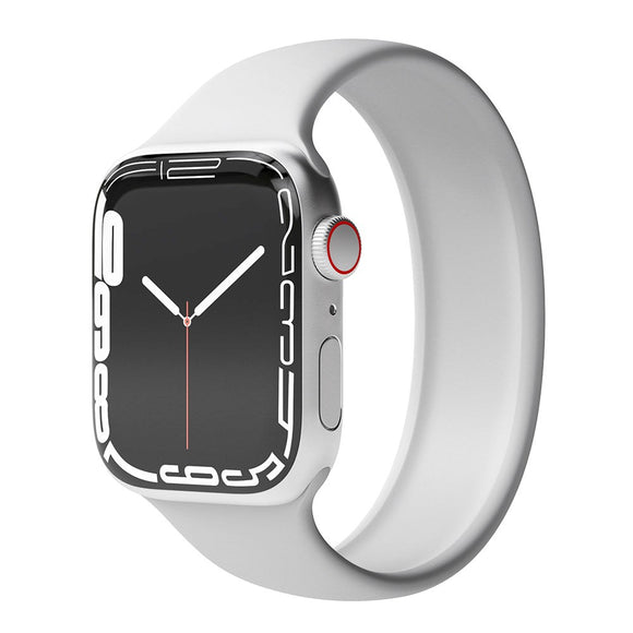Apple Watch (42/44/SE/45/46/49mm) Vonmählen Solo Loop Small Silikone Rem - Grå