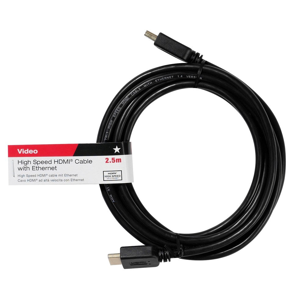 Vivanco HDMI 1.4 Kabel (Han til Han) 4K / 24Hz - 2.5m - Sort