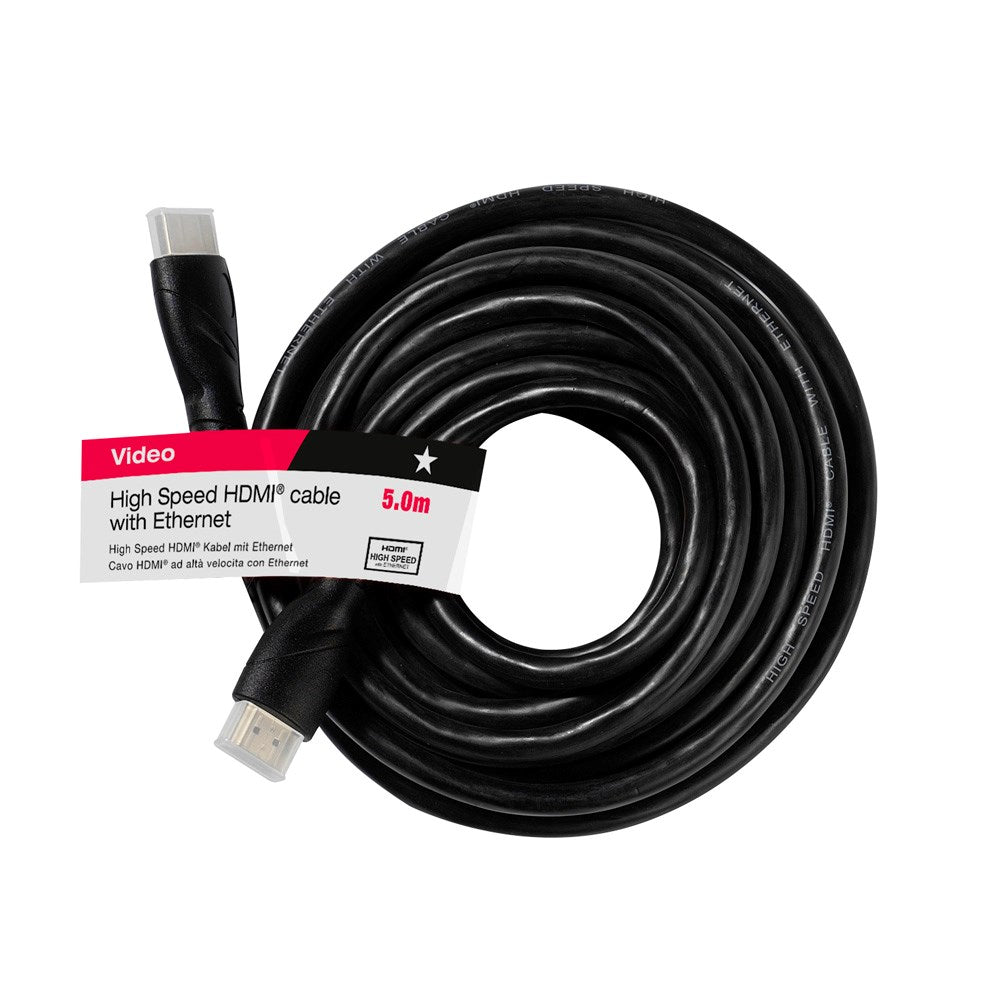 Vivanco HDMI 1.4 Kabel (Han til Han) 4K / 24Hz - 5m - Sort