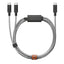 Native Union 2-i-1 USB-C til USB-C Kabel 140W - 2m - Zebra