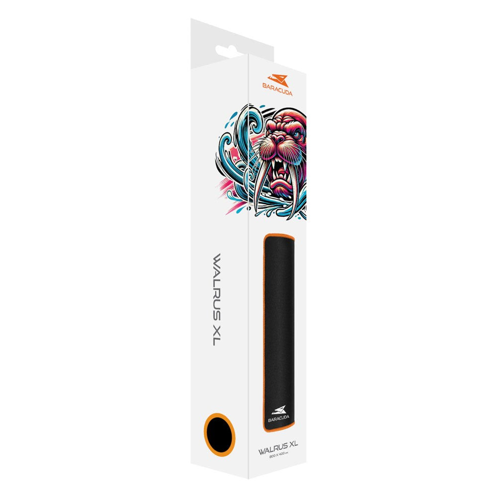 Baracuda WALRUS XL Gaming Musemåtte - 800 x 400 mm - Sort