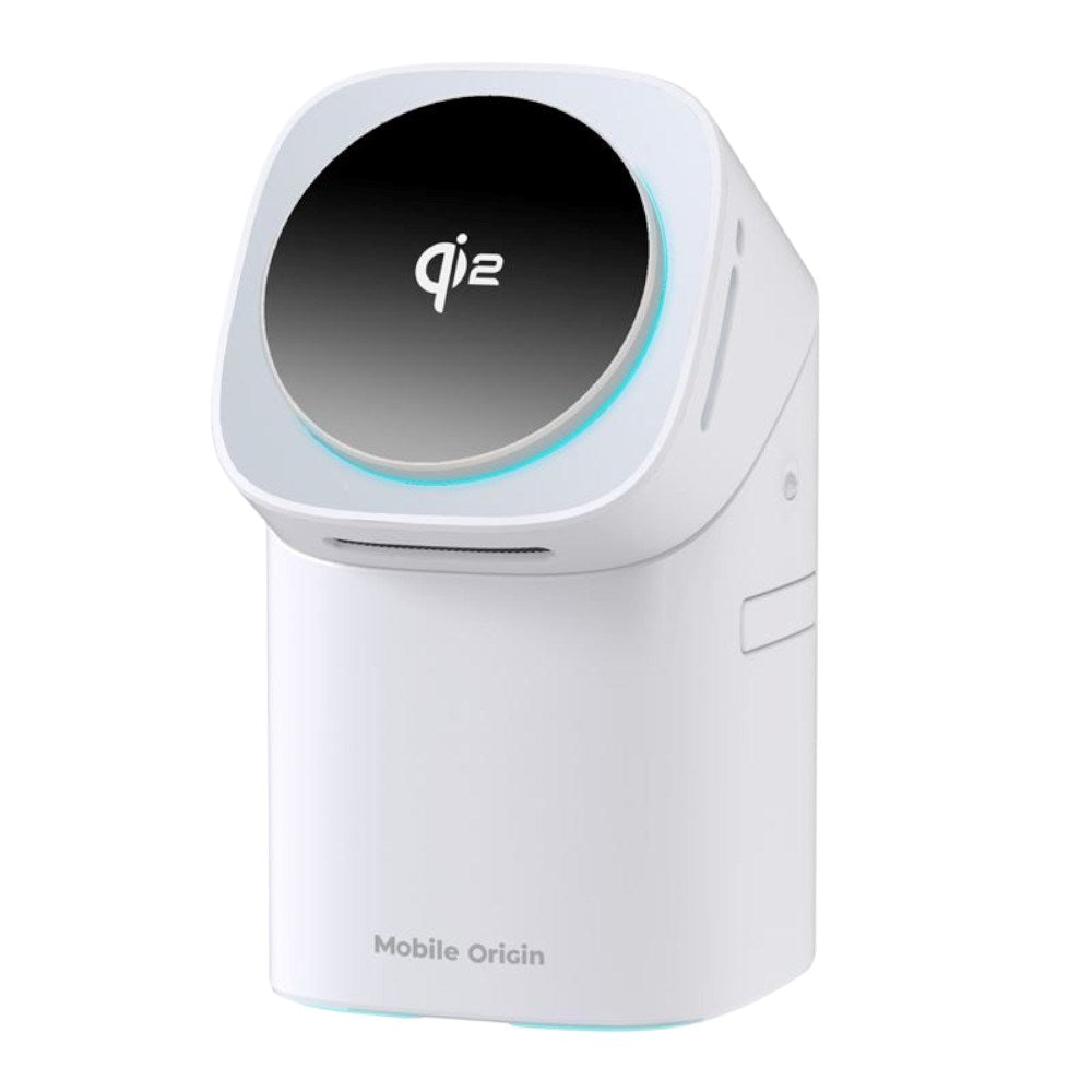 3-i-1 Qi2 Trådløs Oplader Mobile Origin - Til Telefon, Apple Watch & Høretelefoner - Hvid