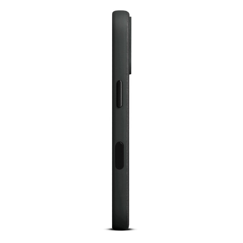 WOOLNUT iPhone 17 Ægte Læder Cover - MagSafe Kompatibel - Sort