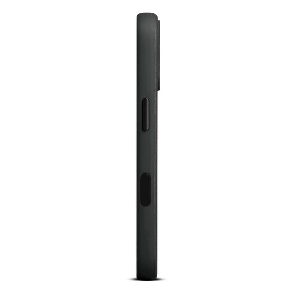 WOOLNUT iPhone 17 Ægte Læder Cover - MagSafe Kompatibel - Sort