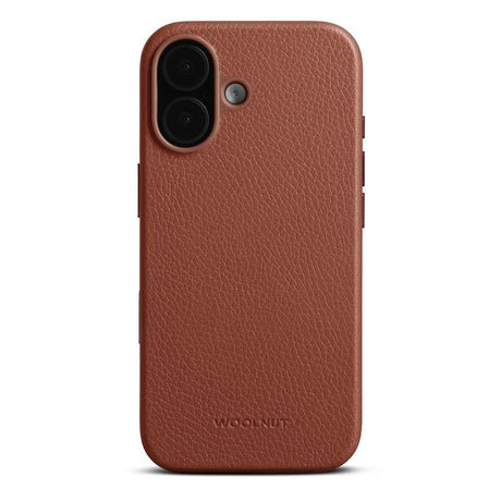 WOOLNUT iPhone 17 Ægte Læder Cover - MagSafe Kompatibel - Brun