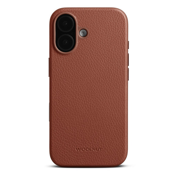 WOOLNUT iPhone 17 Ægte Læder Cover - MagSafe Kompatibel - Brun