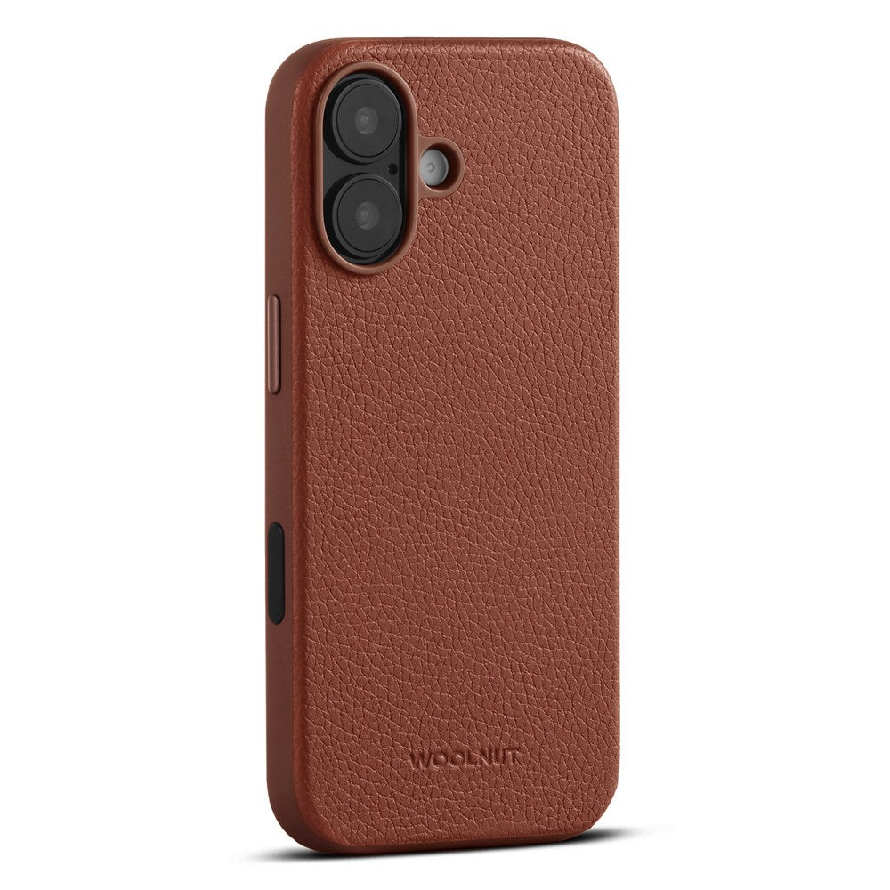 WOOLNUT iPhone 17 Ægte Læder Cover - MagSafe Kompatibel - Brun
