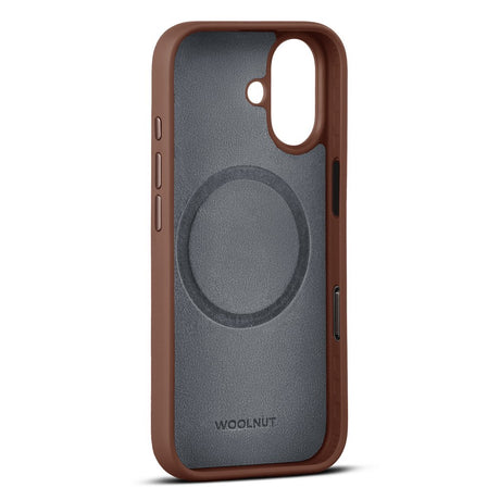 WOOLNUT iPhone 17 Ægte Læder Cover - MagSafe Kompatibel - Brun