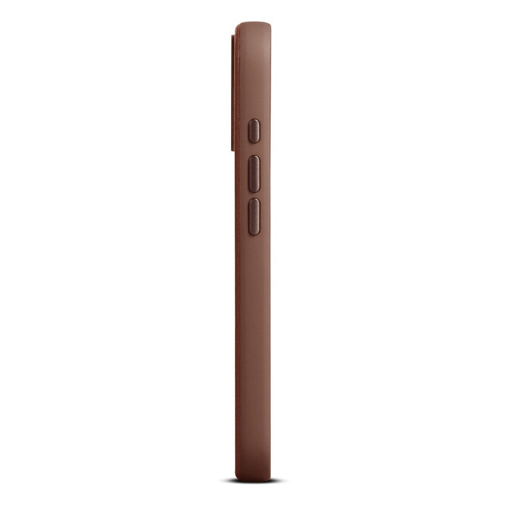 WOOLNUT iPhone 17 Ægte Læder Cover - MagSafe Kompatibel - Brun