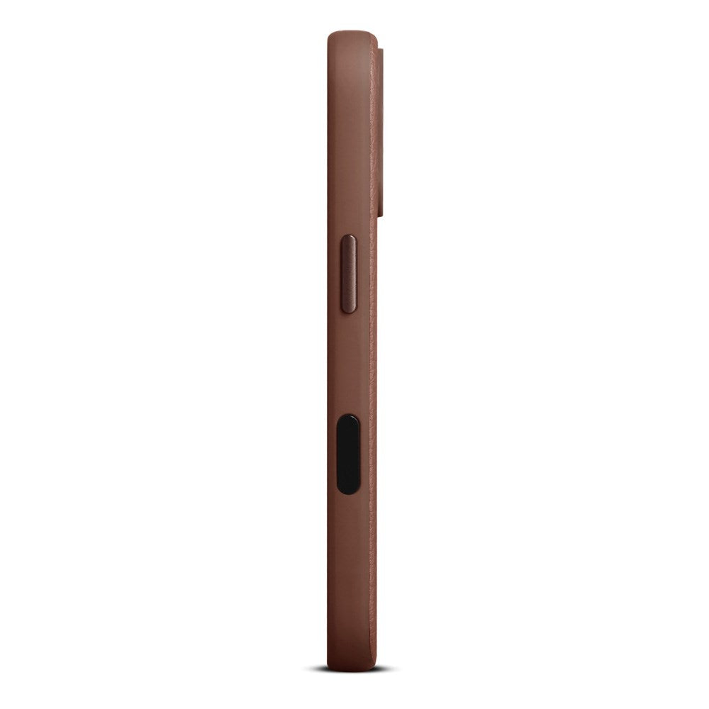 WOOLNUT iPhone 17 Ægte Læder Cover - MagSafe Kompatibel - Brun