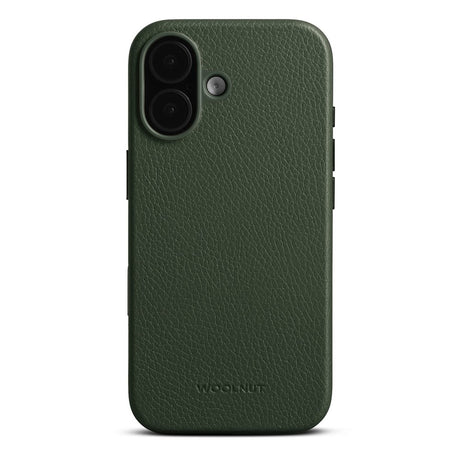 WOOLNUT iPhone 17 Ægte Læder Cover - MagSafe Kompatibel - Grøn
