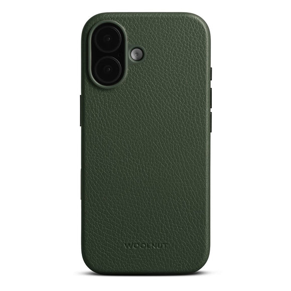 WOOLNUT iPhone 17 Ægte Læder Cover - MagSafe Kompatibel - Grøn