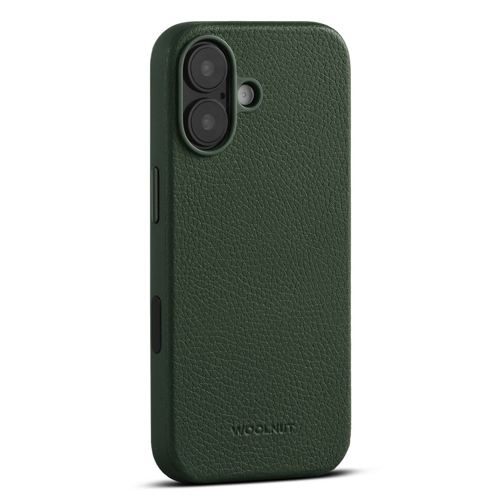 WOOLNUT iPhone 17 Ægte Læder Cover - MagSafe Kompatibel - Grøn