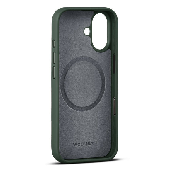 WOOLNUT iPhone 17 Ægte Læder Cover - MagSafe Kompatibel - Grøn