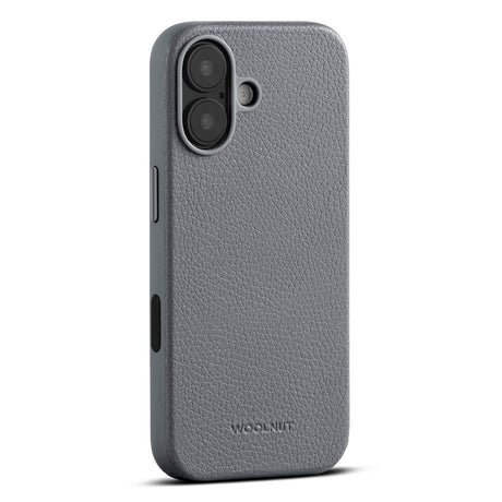 WOOLNUT iPhone 17 Ægte Læder Cover - MagSafe Kompatibel - Grå