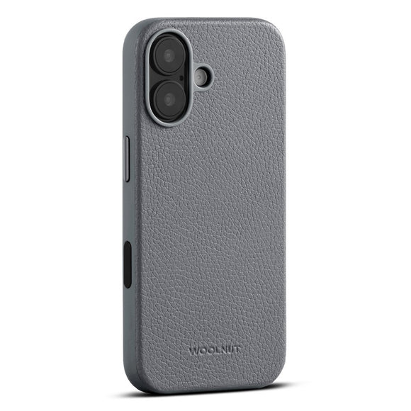 WOOLNUT iPhone 17 Ægte Læder Cover - MagSafe Kompatibel - Grå