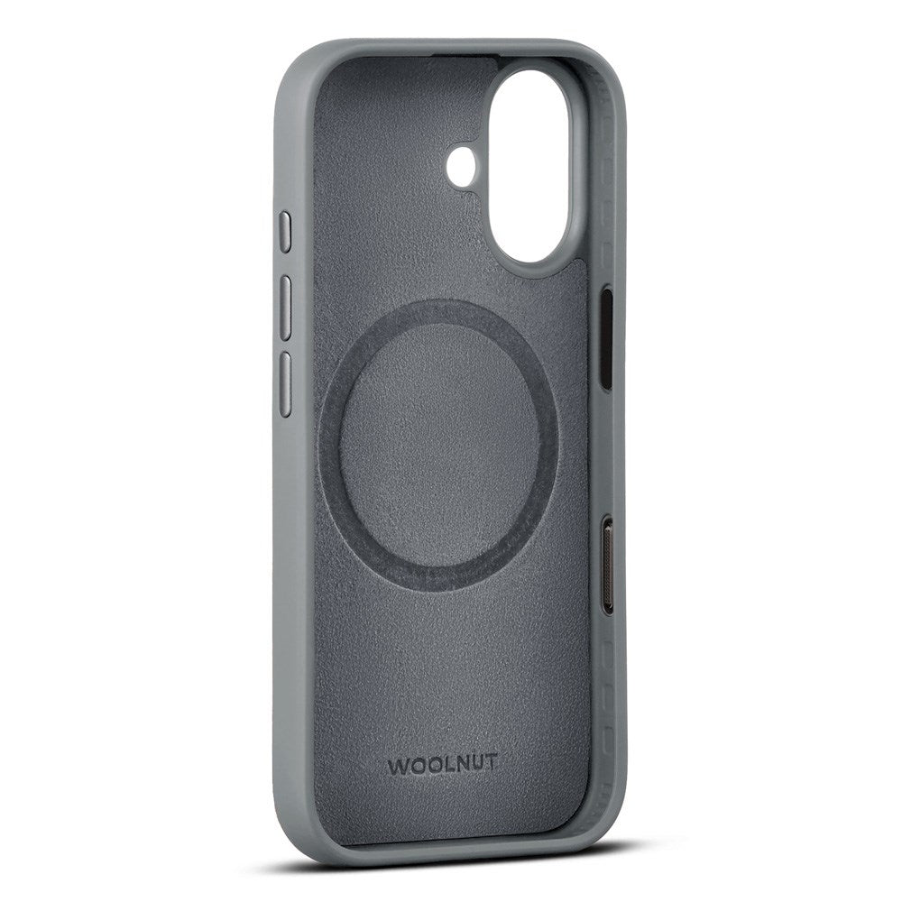 WOOLNUT iPhone 17 Ægte Læder Cover - MagSafe Kompatibel - Grå