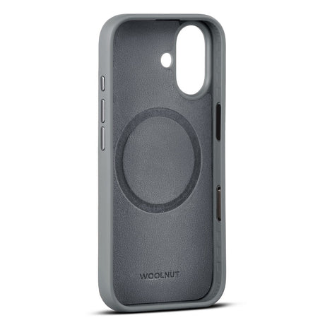 WOOLNUT iPhone 17 Ægte Læder Cover - MagSafe Kompatibel - Grå