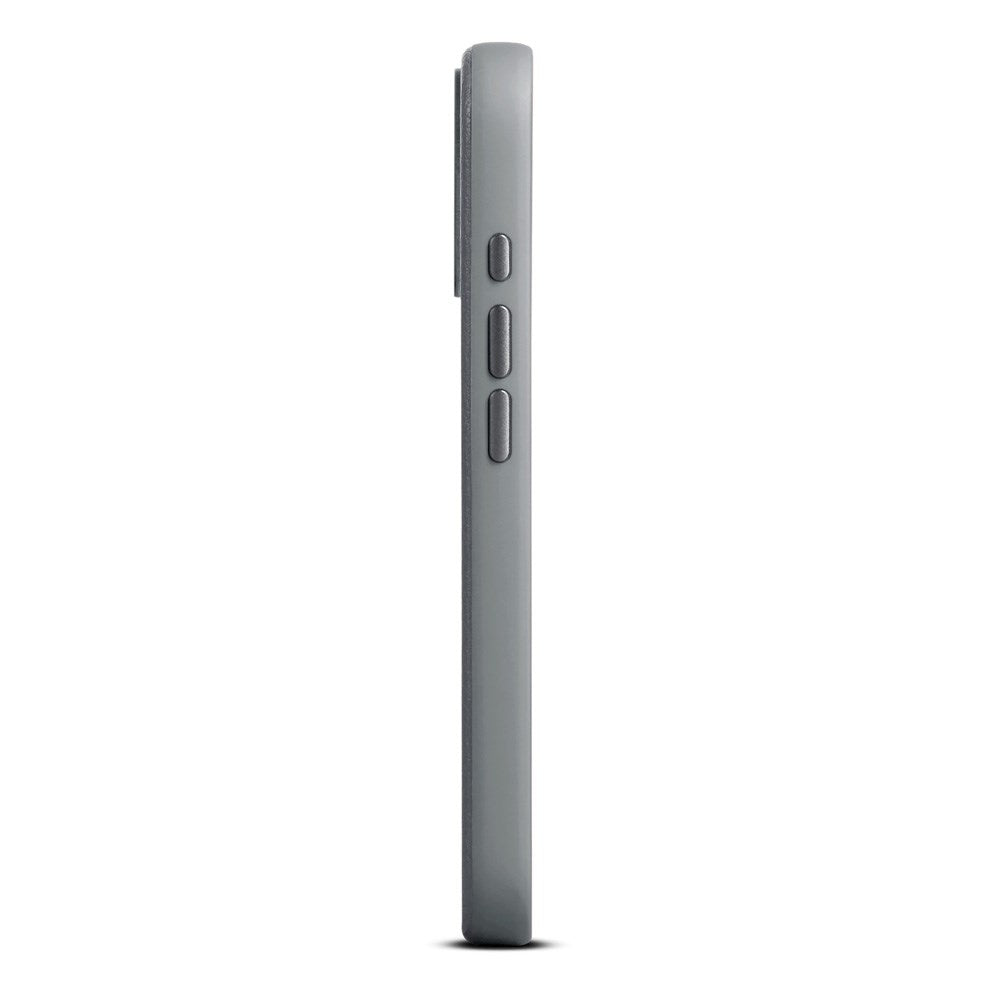 WOOLNUT iPhone 17 Ægte Læder Cover - MagSafe Kompatibel - Grå