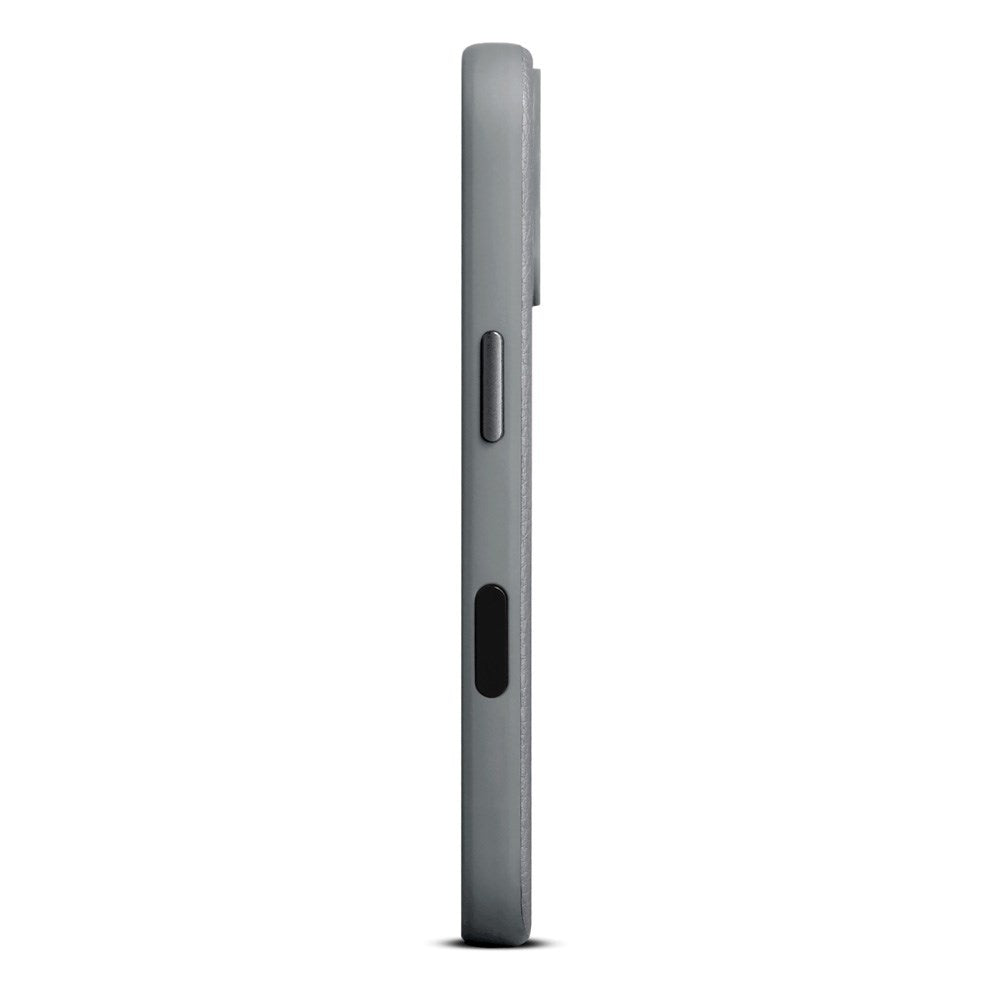 WOOLNUT iPhone 17 Ægte Læder Cover - MagSafe Kompatibel - Grå