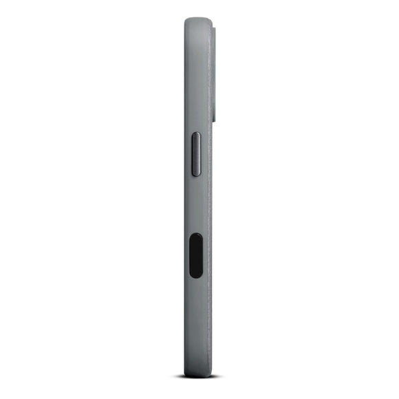 WOOLNUT iPhone 17 Ægte Læder Cover - MagSafe Kompatibel - Grå