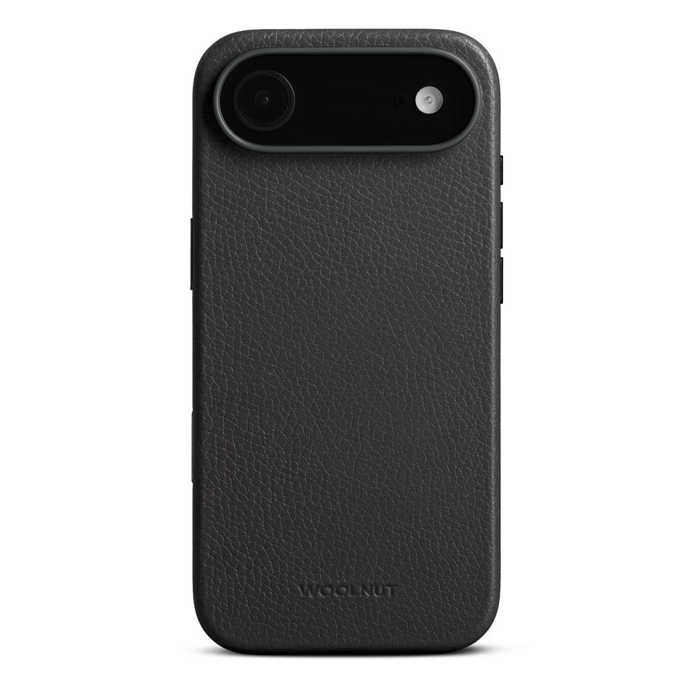 WOOLNUT iPhone Air Ægte Læder Cover - MagSafe Kompatibel - Sort