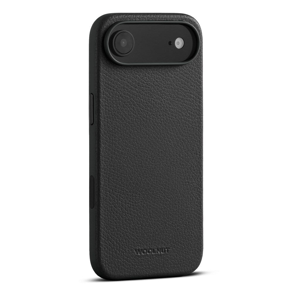 WOOLNUT iPhone Air Ægte Læder Cover - MagSafe Kompatibel - Sort
