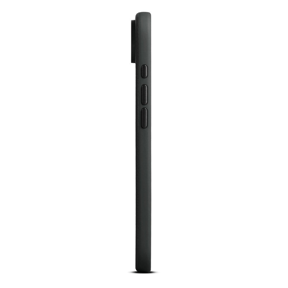 WOOLNUT iPhone Air Ægte Læder Cover - MagSafe Kompatibel - Sort