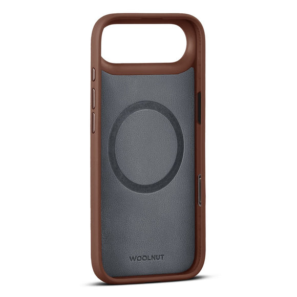 WOOLNUT iPhone Air Ægte Læder Cover - MagSafe Kompatibel - Brun