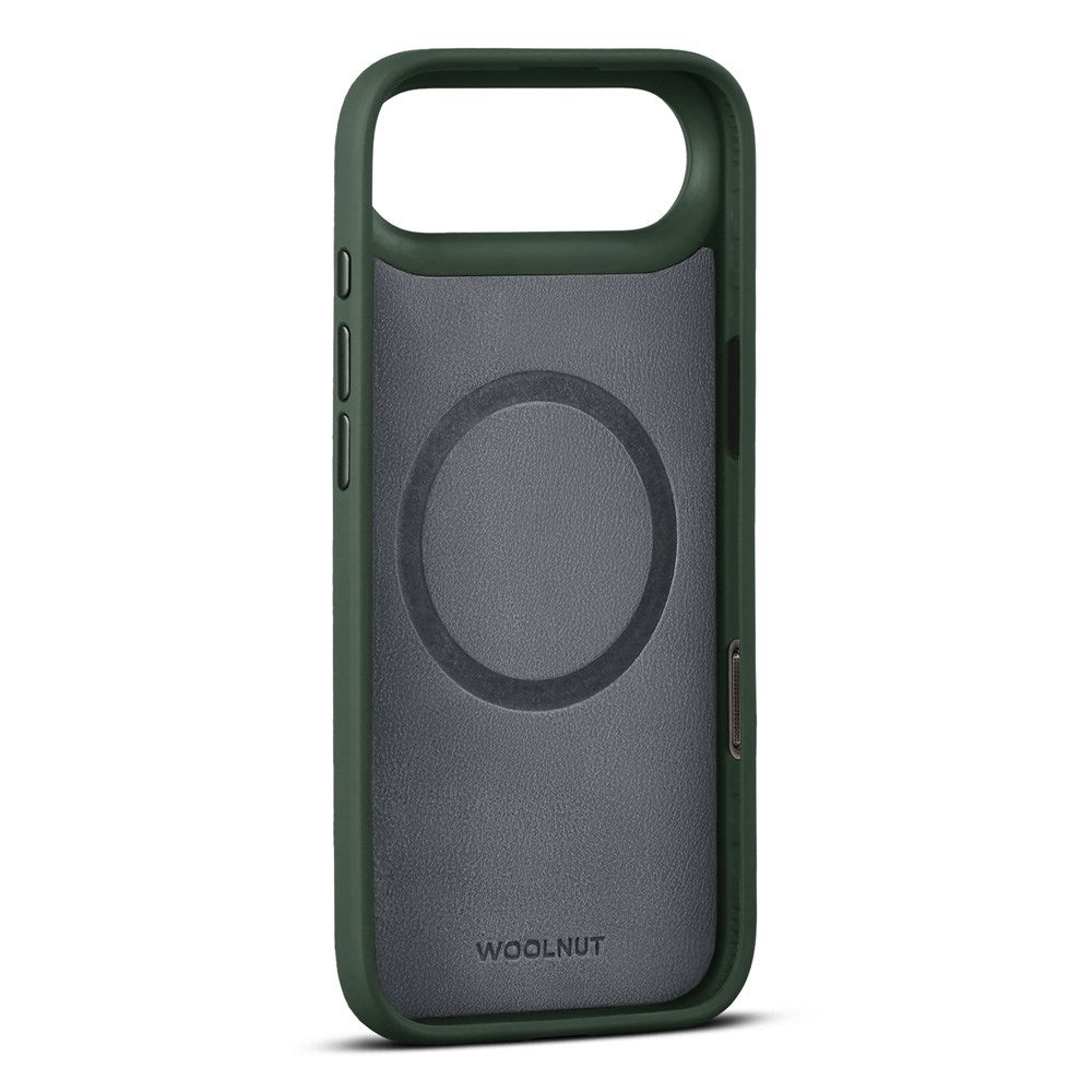 WOOLNUT iPhone Air Ægte Læder Cover - MagSafe Kompatibel - Grøn