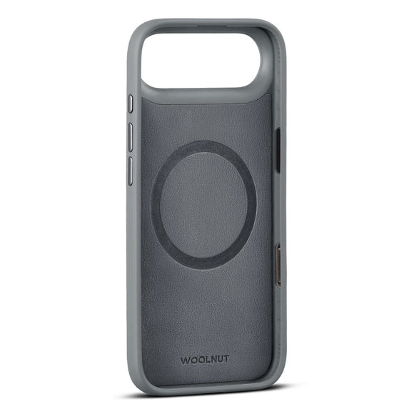 WOOLNUT iPhone Air Ægte Læder Cover - MagSafe Kompatibel - Grå