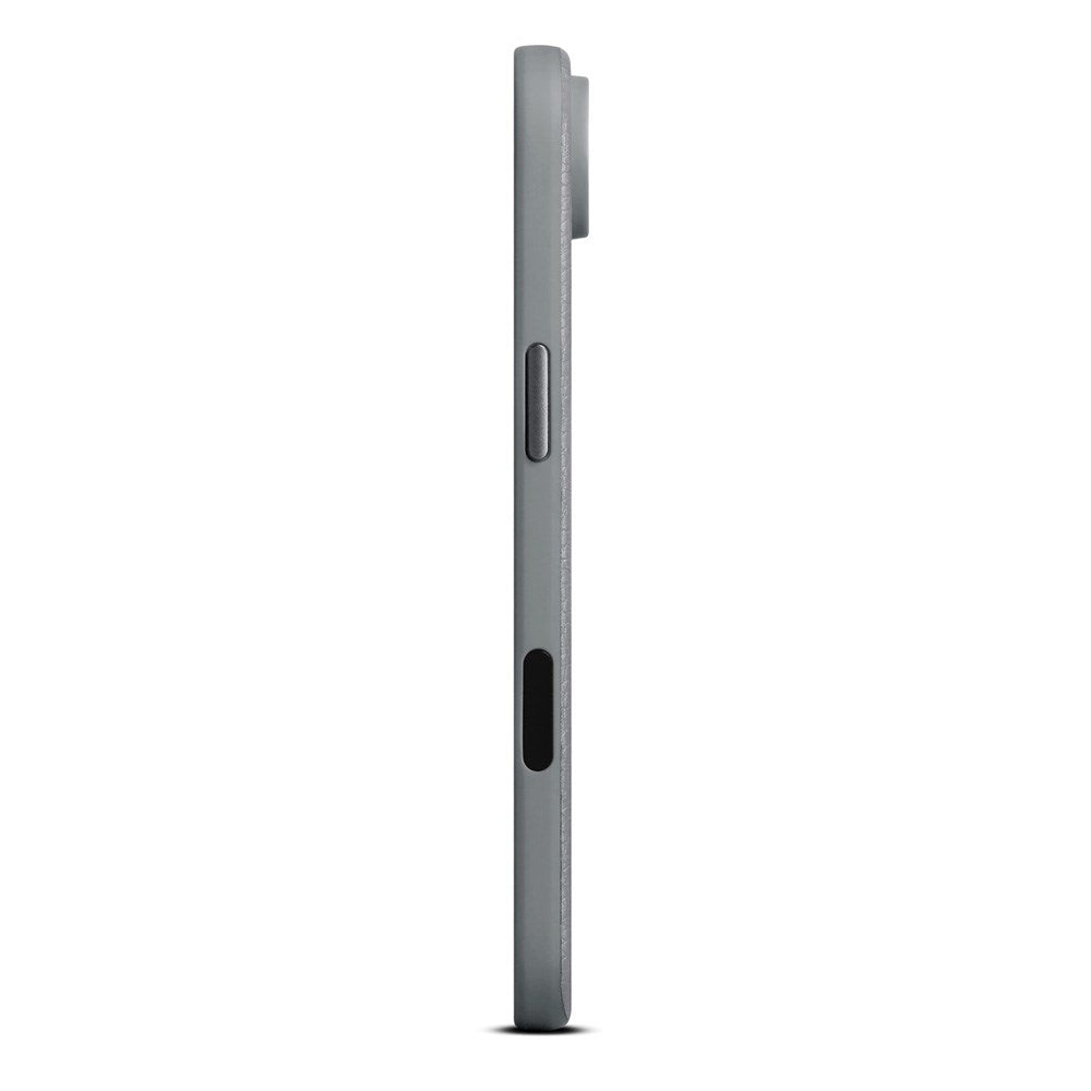 WOOLNUT iPhone Air Ægte Læder Cover - MagSafe Kompatibel - Grå