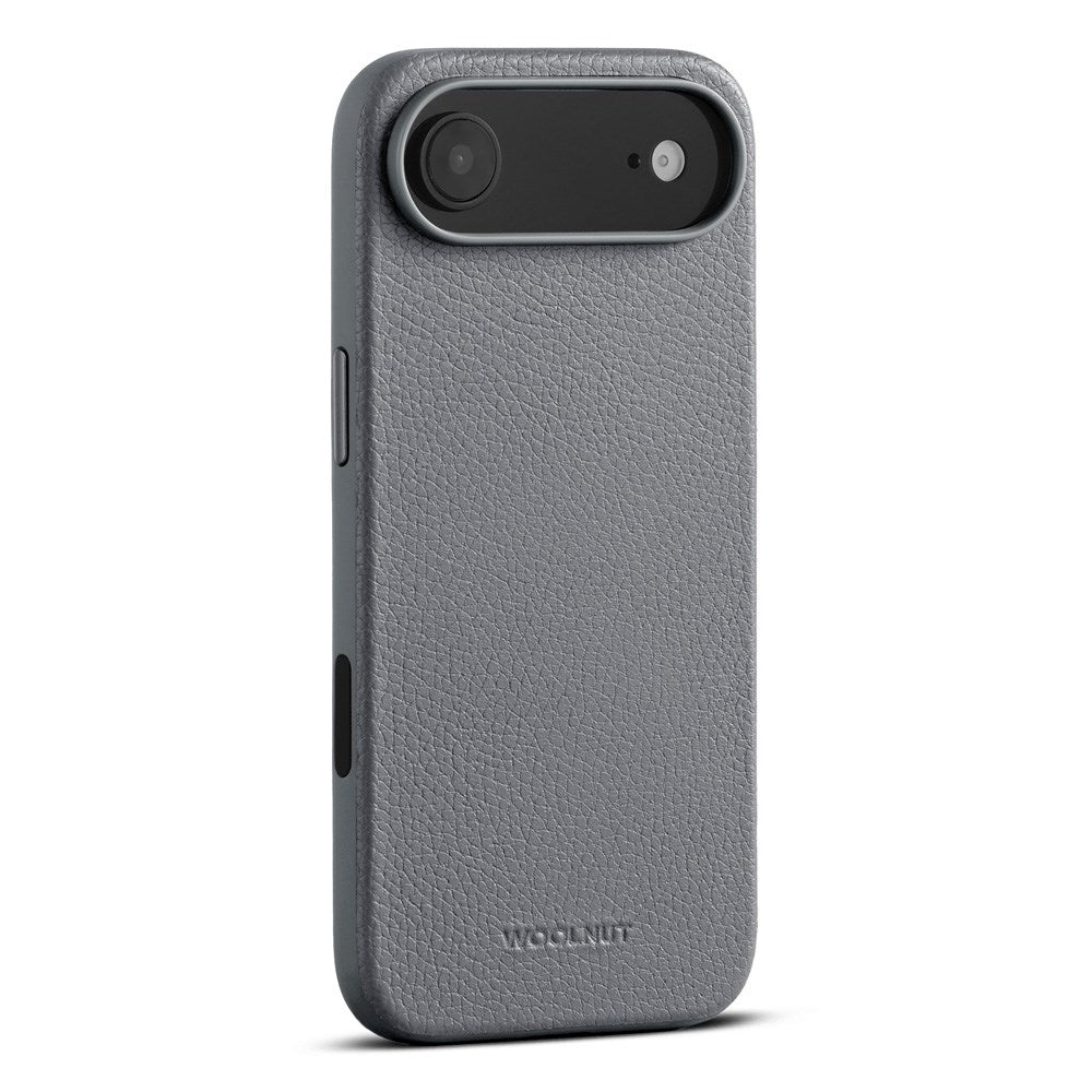 WOOLNUT iPhone Air Ægte Læder Cover - MagSafe Kompatibel - Grå