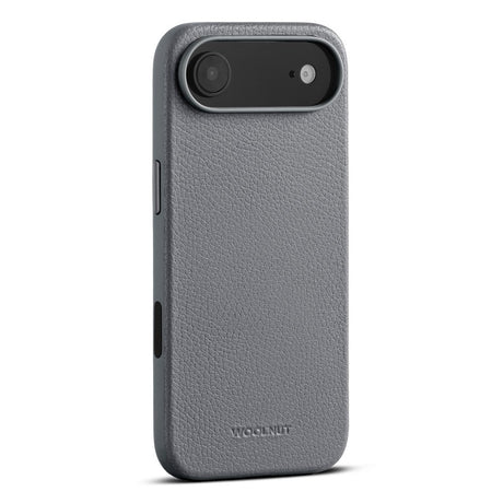 WOOLNUT iPhone Air Ægte Læder Cover - MagSafe Kompatibel - Grå